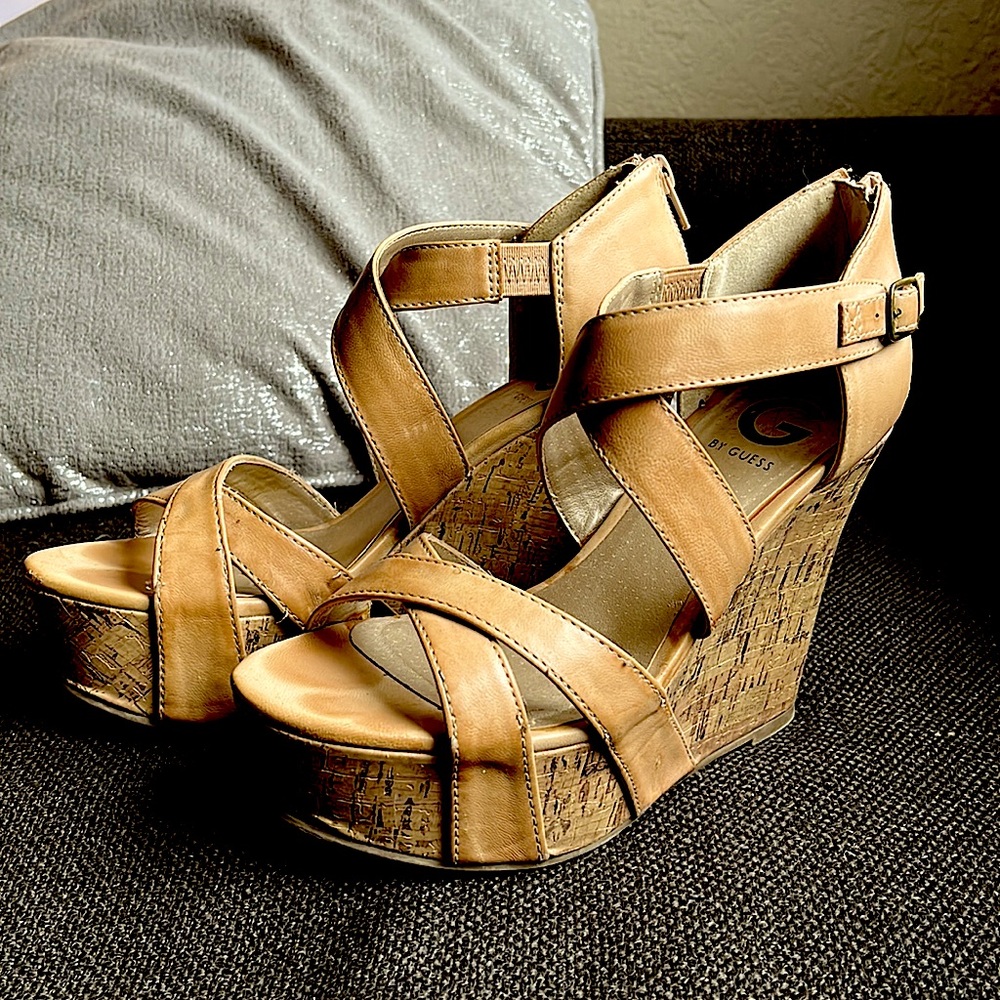 Guess wedge heels- 4 3/4 inch heel